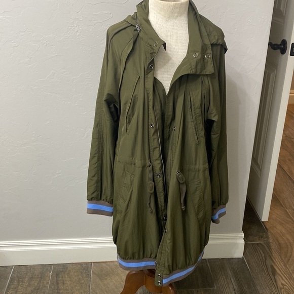 Free People wind swept jacket size small.Green and blue - Picture 12 of 15